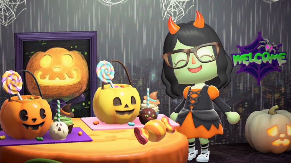 Halloween animal crossing