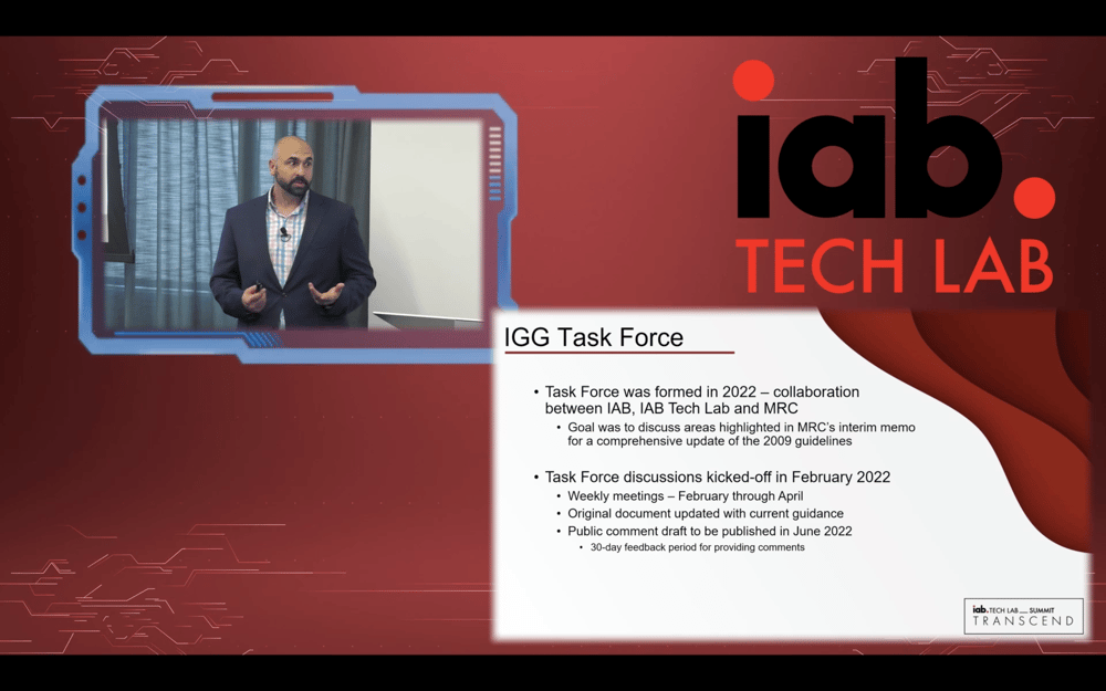 IAB Tech Lab Summit TRANSCEND Ron Pinelli IAB