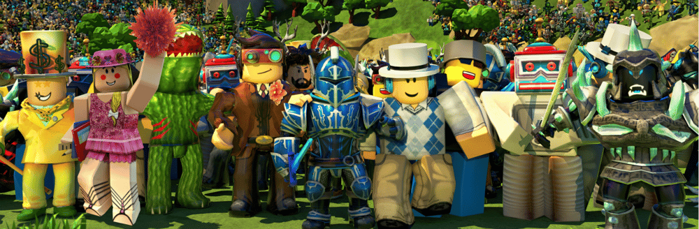 Roblox banner community of avatars