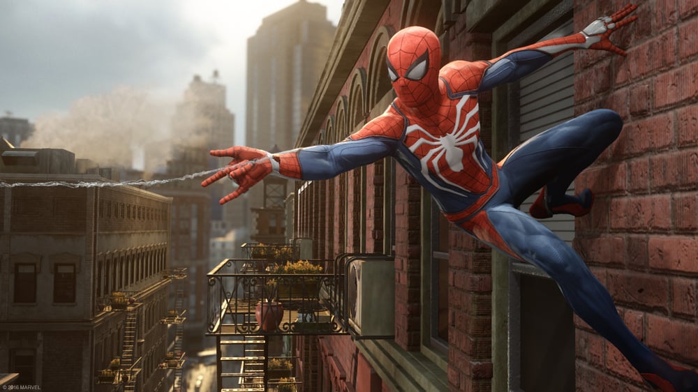 SpiderMan game screenshot press kit 2018 PS4