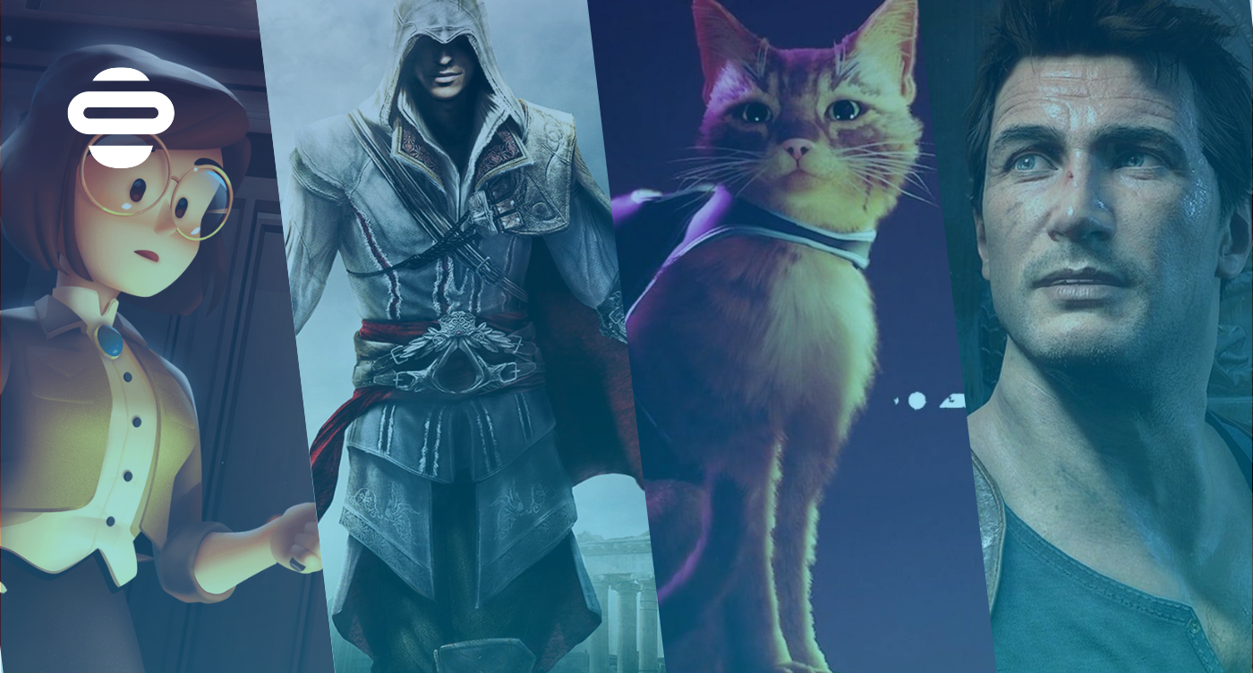 Gaming News Anzu Friday 5th August 2022 Header Escape Simulator, Assassins Creed, Stray, and Uncharted